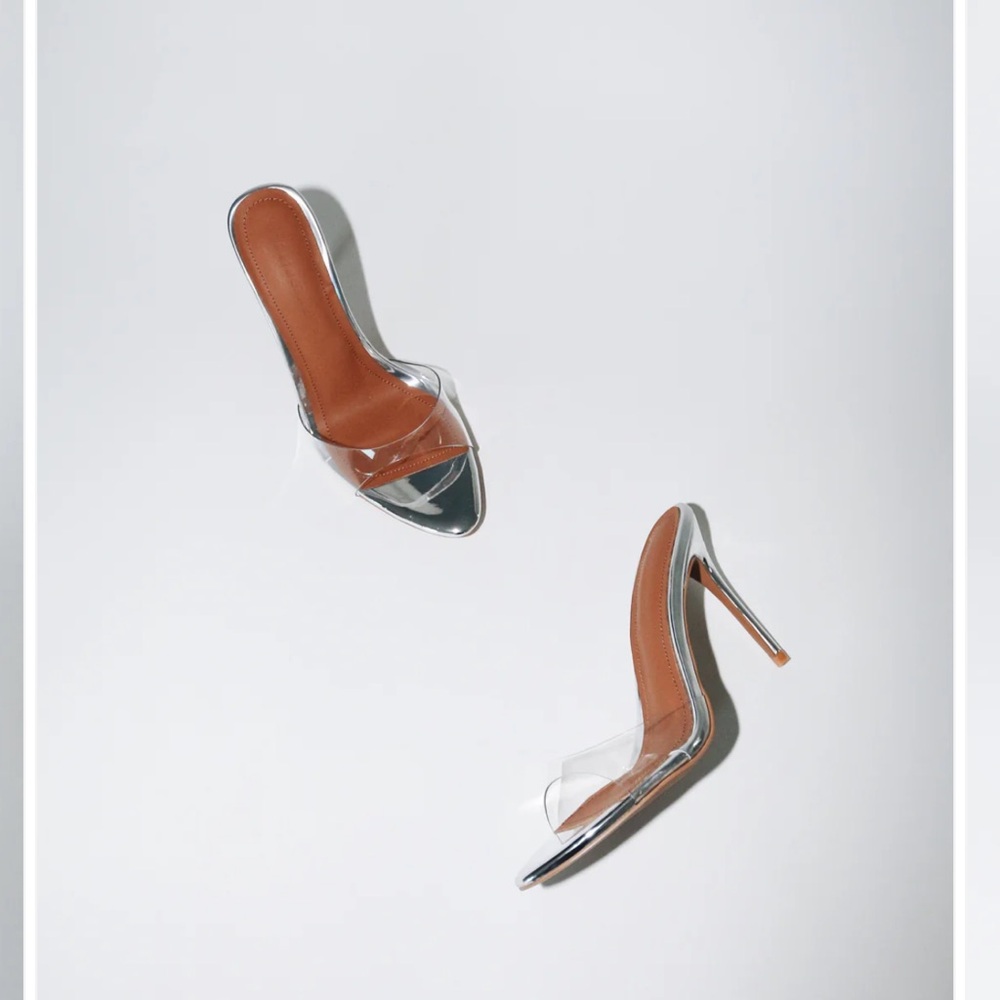 Pvc silver Women's Heels